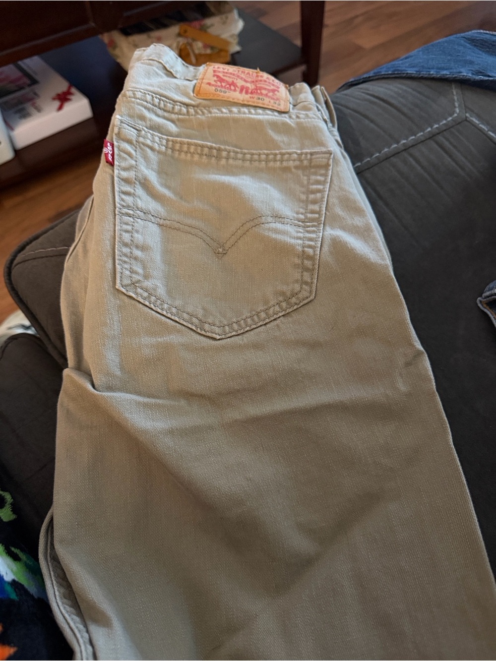 Levi's Relaxed, Straight Leg Jeans in Tan